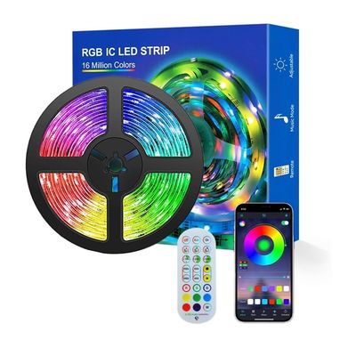 3M Aura BT メッシュ モバイル スマートフォン APP コントロール 調度調整可能 柔軟性 RGB SMD 5050 150 LED ストライプライト 3-