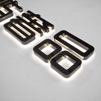 LEDネオン光源 ショッピングモール用 ステンレスレスタイルの文字標識