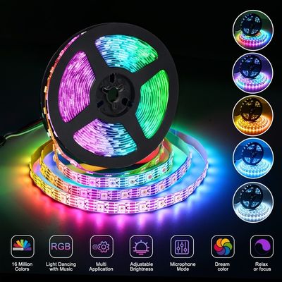 3M Aura BT Mesh モバイル スマートフォン APP コントロール 調度調整可能 柔軟性 RGB SMD 5050 150 LED ストライプライト 40 キーのリモートコントロール