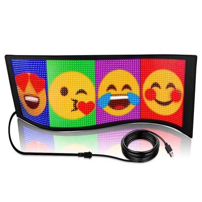 LED スクロール広告 USB 店舗サイン カスタムテキスト GIF 店舗用サイン カーバー ホテル