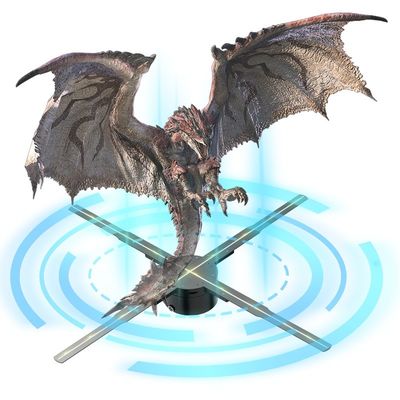 42cm-62cm ホログラム扇風機 空港や注目広告の必需品
