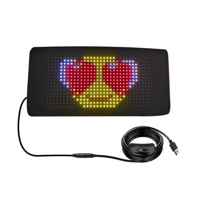 ローリング ブライト フレキシブル 広告用 LEDサイン 5V LED Usb カーサイン ブルートゥース アプリ コントロール