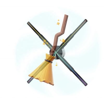 SDカード APP 接続性 3D ホログラムキャビネット スプライス広告 200cm 換気機