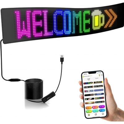 16*64dots/16*96dots RGBマトリックスとIP66評価のプログラム可能なLEDカーディスプレイスクリーン