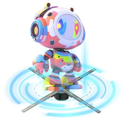 高画質の室内3DホログラムLEDファンディスプレイ
