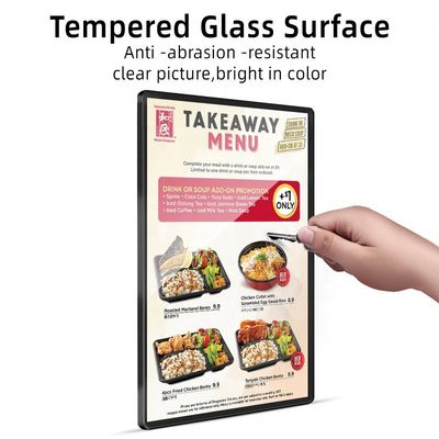 レストランブランド用 携帯型LED壁ライトボックス メニューディスプレイボード A1 A2 A3 A4 A5