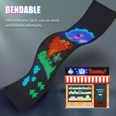柔らかいディスプレイとAPP制御のカラーセンサーアクティベーションカー光 LEDステッカー