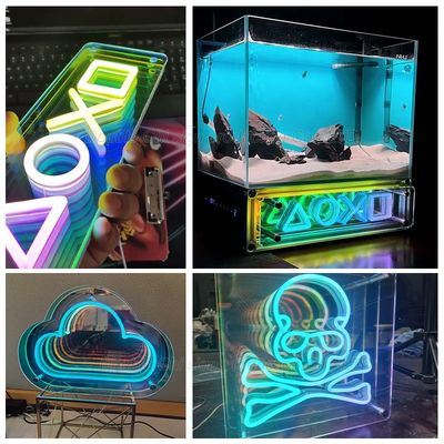 3D アクリル壁鏡 LEDレター 店舗 広告用 表札
