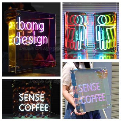 3D アクリル壁鏡 LEDレター 店舗 広告用 表札