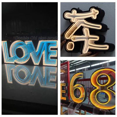 3D アクリル壁鏡 LEDレター 店舗 広告用 表札