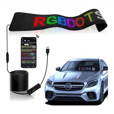 プログラム可能なRGBカーサイン ソフトパネル LEDディスプレイ 広告 スクロールメッセージ