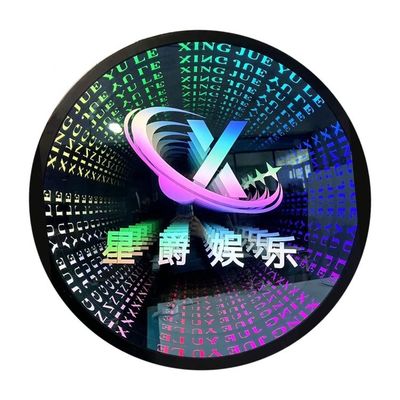 カスタムデザイン インフィニティミラー ロゴ RGB ネオンサイン 室内広告用ライトボックス
