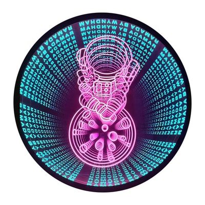 3D インフィニティ ミラー ミニ RGB アクリル ネオンサイン LED文字 ライトボックスサイン