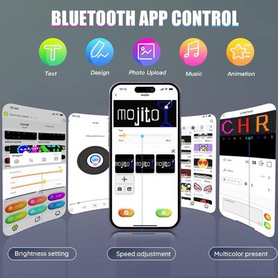 コントラスト比 ≤1/10000 パーソナライズされたグラフィティのためのBluetooth制御LEDマトリックスパネル