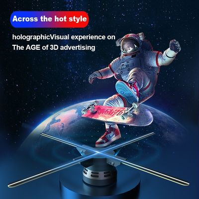 OEM 2024 60cm 4刃 3Dホログラムディスプレイ ハイブライトホログラムディスプレイの扇風機
