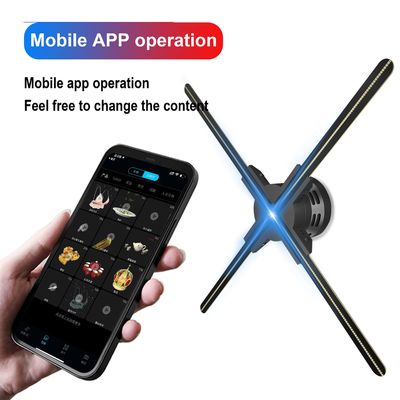 OEM 2024 60cm 4刃 3Dホログラムディスプレイ ハイブライトホログラムディスプレイの扇風機