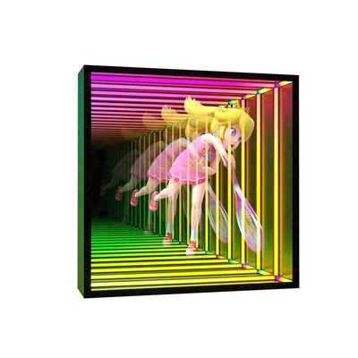 洗練された装飾 インフィニティミラー 3D LED ホログラム扇風機