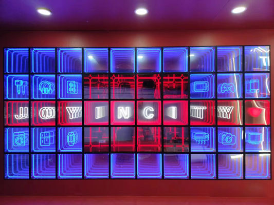 洗練された装飾 インフィニティミラー 3D LED ホログラム扇風機