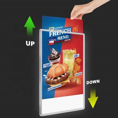 注文 LED バックライト アルミフレーム ポスターとシグネージ 12V/1a-5W 電力消費