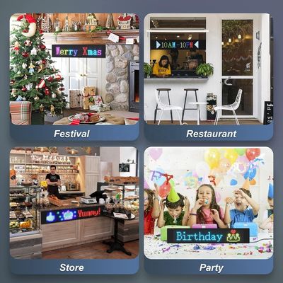 スマート APP 制御 柔軟な LED スクリーン 室内シグネージのカスタマイズされたメッセージ表示