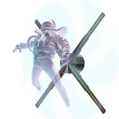 地下鉄広告 3Dホログラム扇風機 SDカード APP接続と充電可能なバッテリー