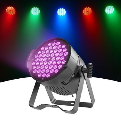 プロフェッショナル LEDステージライト 54*3W RGBW DMX PAR照明 音声アクティベーション IP20