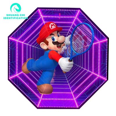 2024 インフィニティ LED ミラー 広告ボード ホログラム 3D 深い鏡とホログラム扇風機