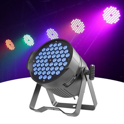 ディスコパーティー 結婚式照明 遠隔操作付き DMX パールライト LED 54*3W ステージライト