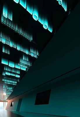 私たちのホログラフィックファン3DアビスミラーLEDレター2024で広告を変えてください