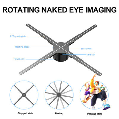 スプライス 62cm LED ファン 明るさ 1800 3D ホログラムディスプレイ クラウド制御広告