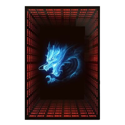 屋外広告 LED ストライプ付きホログラム扇風機 光源と高度な装飾