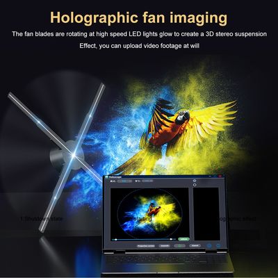 スプライス機能 56cm 4Blades 1920*1080 5mm ピクセルピッチ 3Dホログラム扇風機 広告用