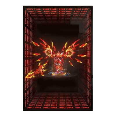 AC電源 LED扇風機 インフィニティミラー トラックチャネル文字 3Dホログラムディスプレイ