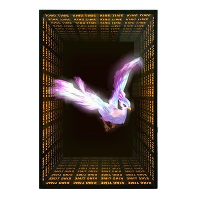 3Dホログラムプロジェクターとインフィニティミラーシートで 建物を変えてください