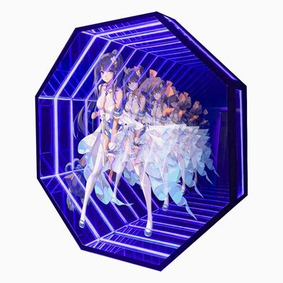 カラフルな3Dホログラムプロジェクター インフィニティミラー ネオン・アビス ミラーシート 鮮やかなビジュアル