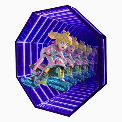 多層鏡とLED掲示板の付いた室内3Dホログラム広告機器