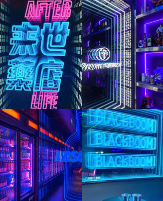 LED ストライプ 光源 3D ホログラム マジック インフィニティ ミラー ライト ボックスのカスタムデザイン