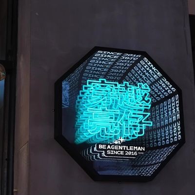 店内装飾用 ステンレスステール インフィニティミラー ネオンボード 2024