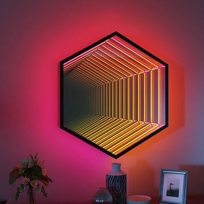 室内 3D アルファベット ミラー ロゴ ステンレス 素材 の アクリル LED 装飾