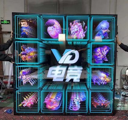 ステンレス鋼3DLED商標 メラルーカ鏡トンネル文字の設置
