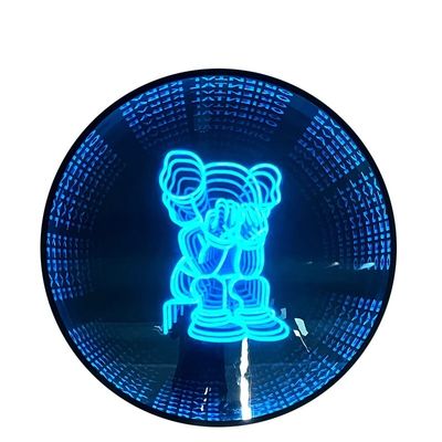 ベッドルームの装飾 繊細なアートデコ 壁標識 LED インフィニティミラー